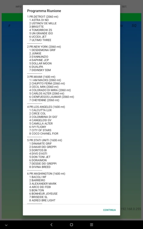 Programma Riunione